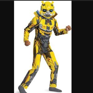 NWT [CHILD'S S (6-7)] BUMBLEBEE w/ MUSCLES! STURDY & INTERESTING MASK
